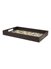 Brown Rectangular Tray with Handle - Market 99 - MARKET 99