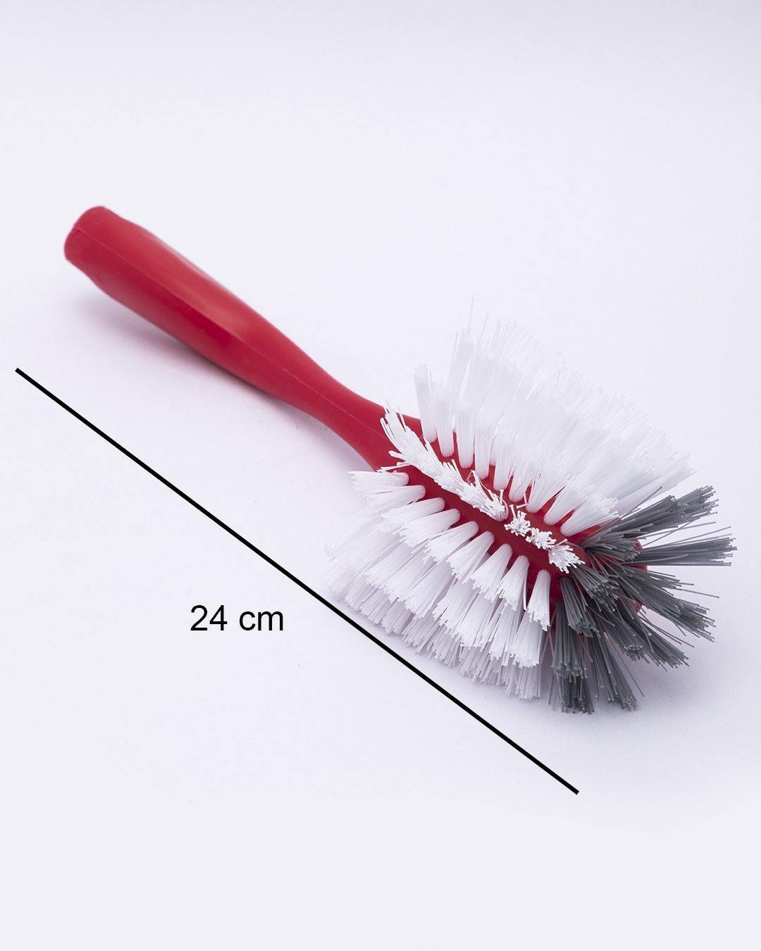 Brush Set, 2 Large & 1 Small, Red, Plastic - MARKET 99