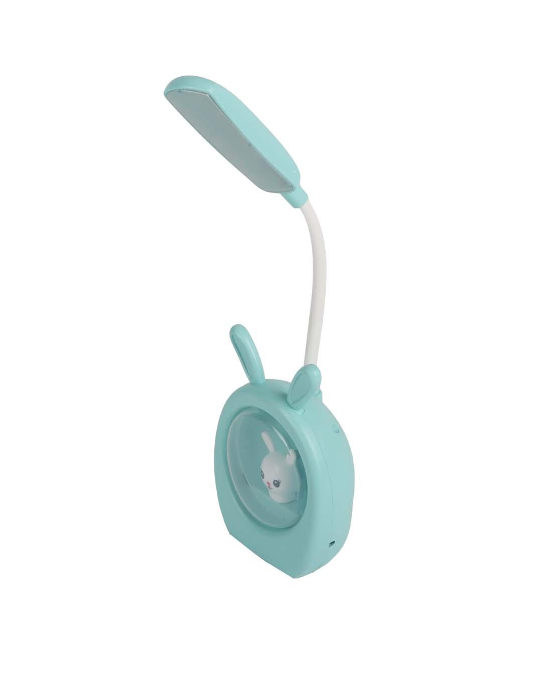 Bunny Kids Study Lamp, Turquoise, Plastic & Iron - MARKET 99