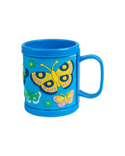 Butterfly Mug for Kids, Blue, Plastic, 280 mL - MARKET 99