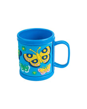 Butterfly Mug for Kids, Blue, Plastic, 280 mL - MARKET 99