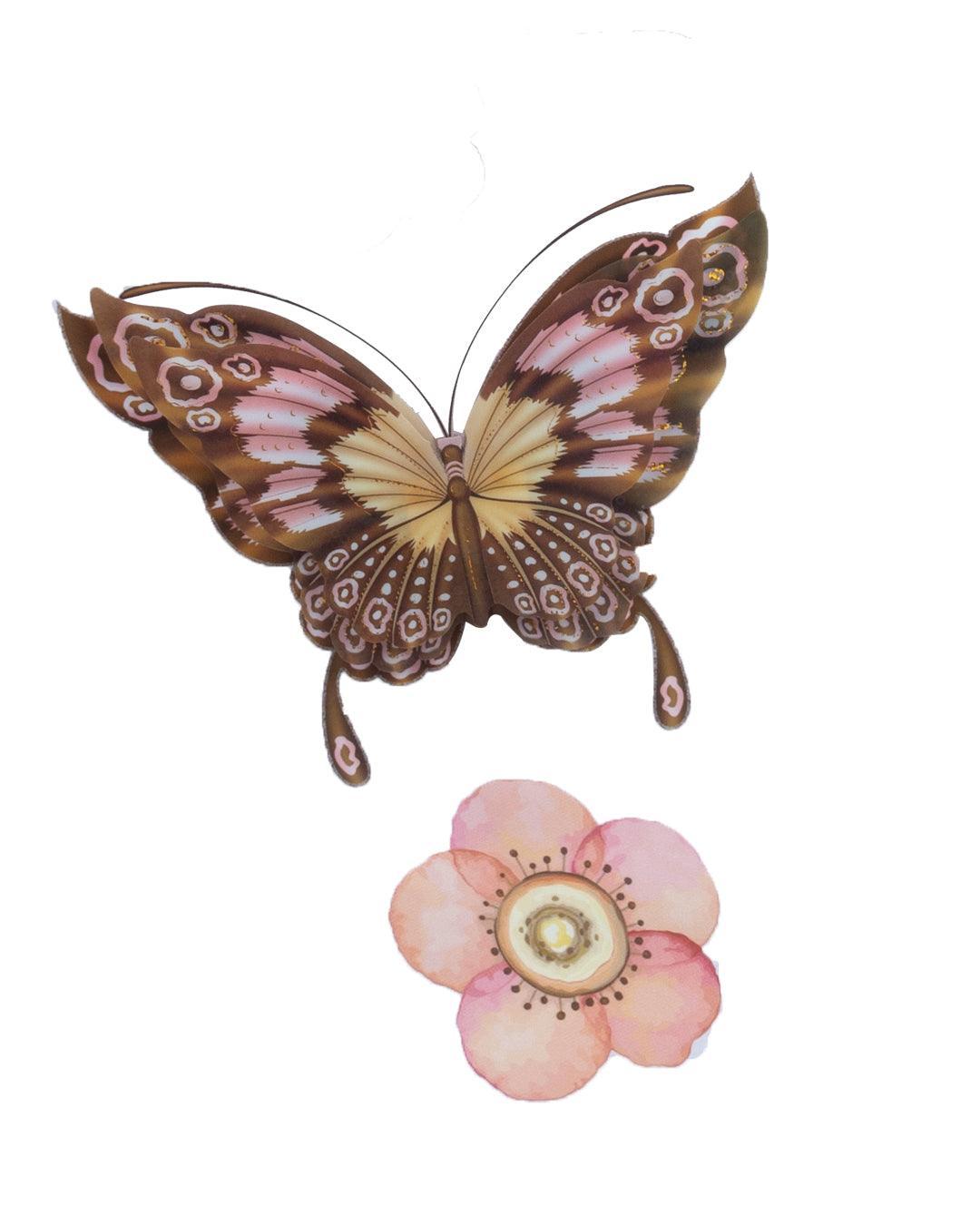 Butterfly Wall Stickers, Multicolour, Plastic, Set of 25 - MARKET 99