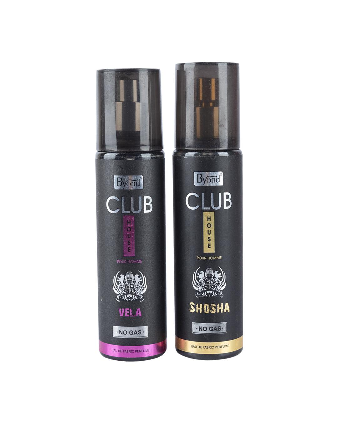 Byond Club House Vela Perfume + Shosha Perfume (Pack Of 2, Each 145 mL) - MARKET 99