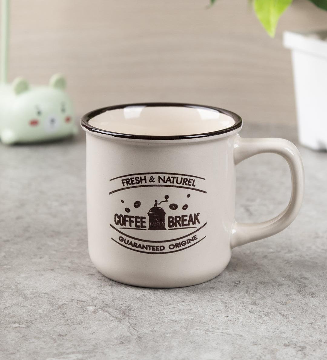 Ceramic Coffee Mug 330 mL (Beige) - MARKET 99
