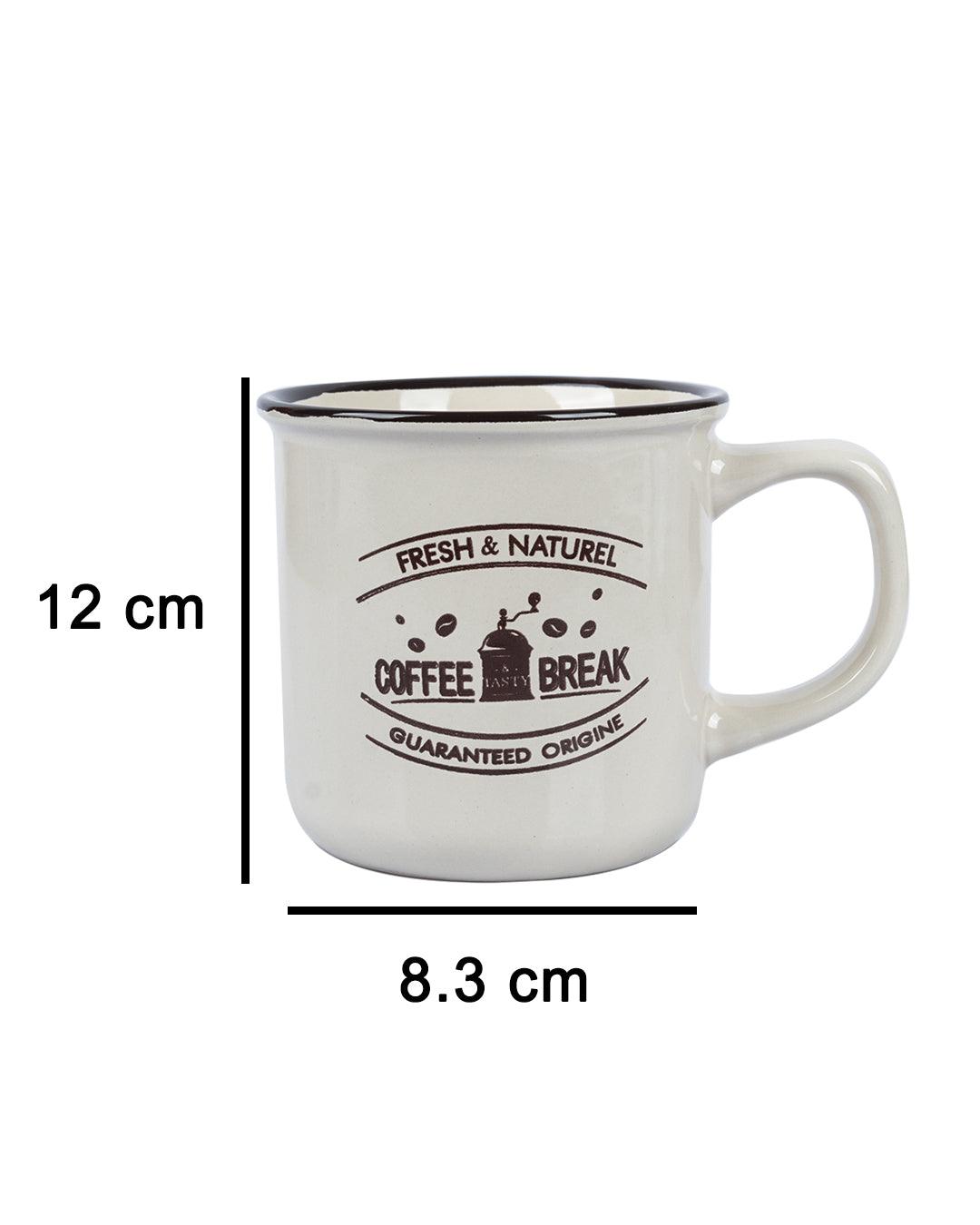 Ceramic Coffee Mug 330 mL (Beige) - MARKET 99