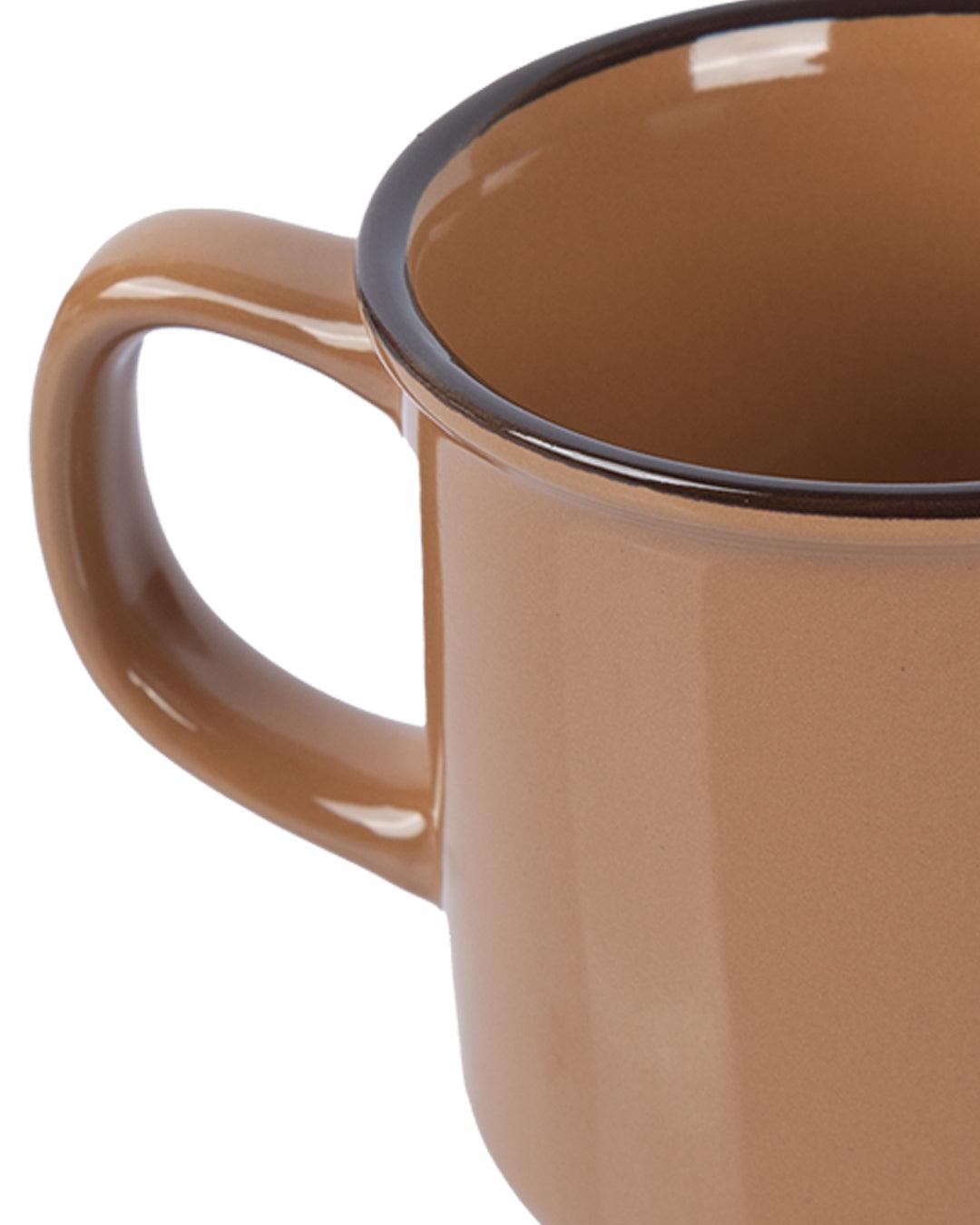 Ceramic Coffee Mug 330 mL(Brown) - MARKET 99