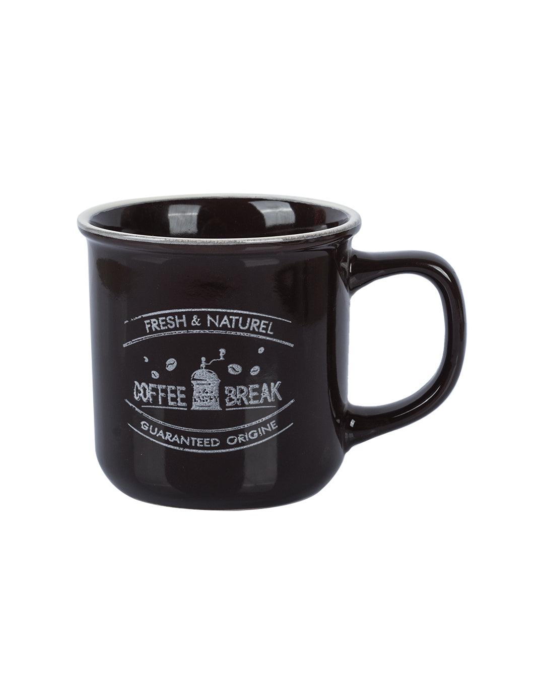 Ceramic Coffee Mug 330 mL (Dark Brown) - MARKET 99