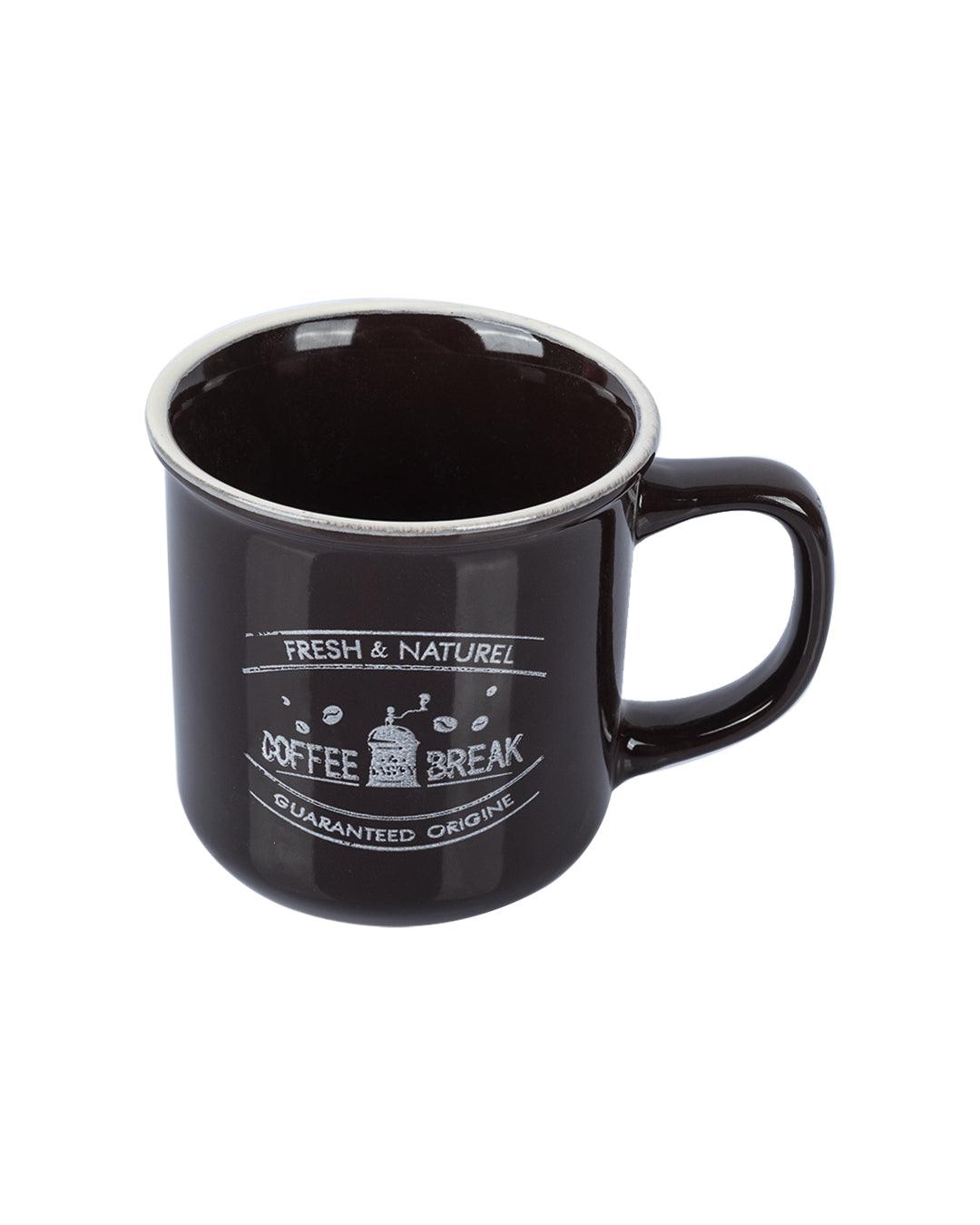 Ceramic Coffee Mug 330 mL (Dark Brown) - MARKET 99