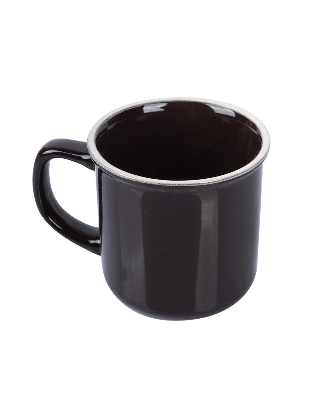 Ceramic Coffee Mug 330 mL (Dark Brown) - MARKET 99