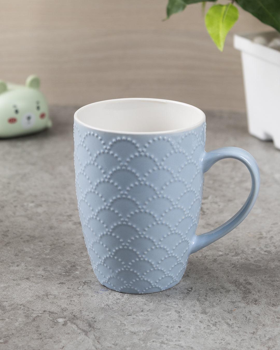 Ceramic Coffee Mug 330 mL (Light Blue & Blue) - MARKET 99