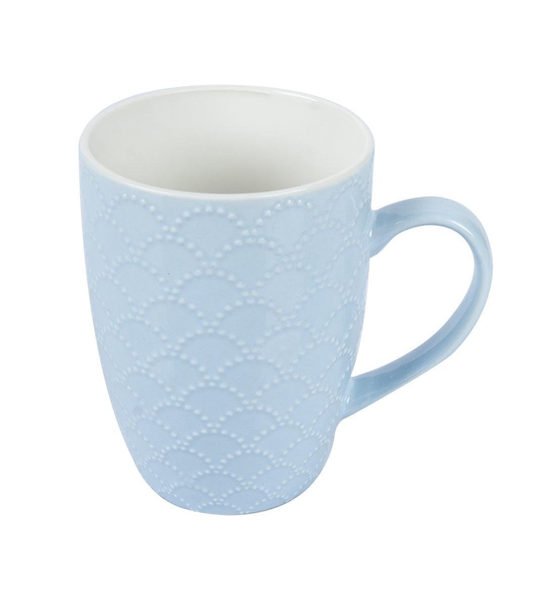 Ceramic Coffee Mug 330 mL (Light Blue & Blue) - MARKET 99