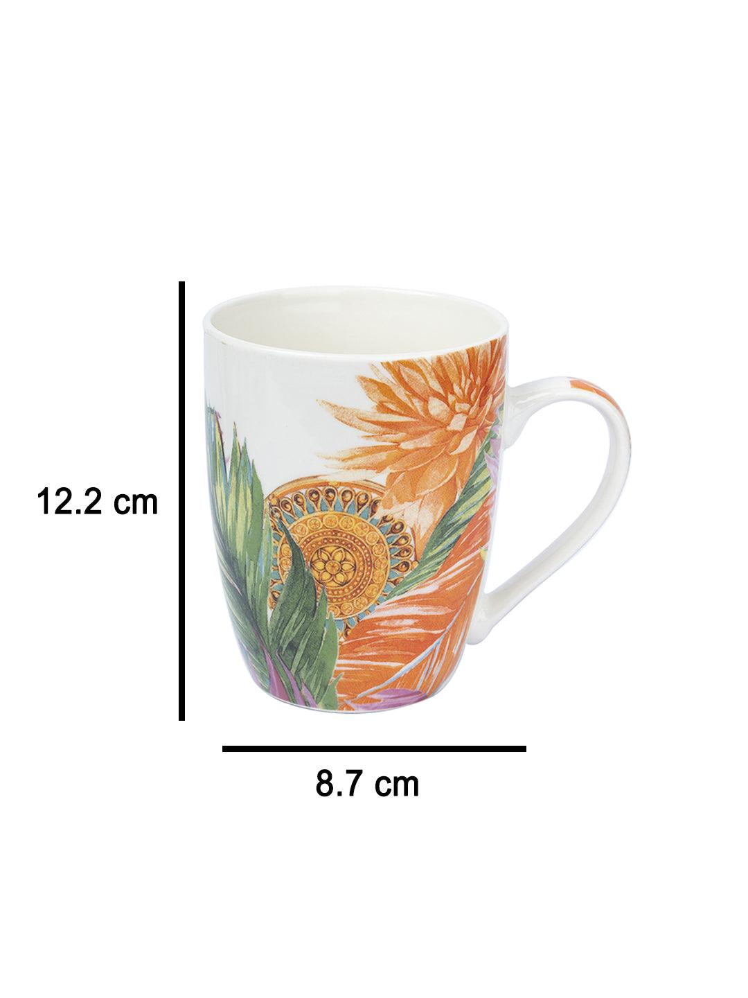 Ceramic Coffee Mug With Lid - Multi, 420 Ml - MARKET 99