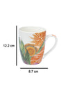 Ceramic Coffee Mug With Lid - Multi, 420 Ml - MARKET 99