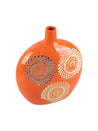 Ceramic Multicolor Squared Oval Vase - MARKET 99