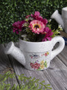 Ceramic, Table Planter, Floral Print, Matt : Finish, Multicolor