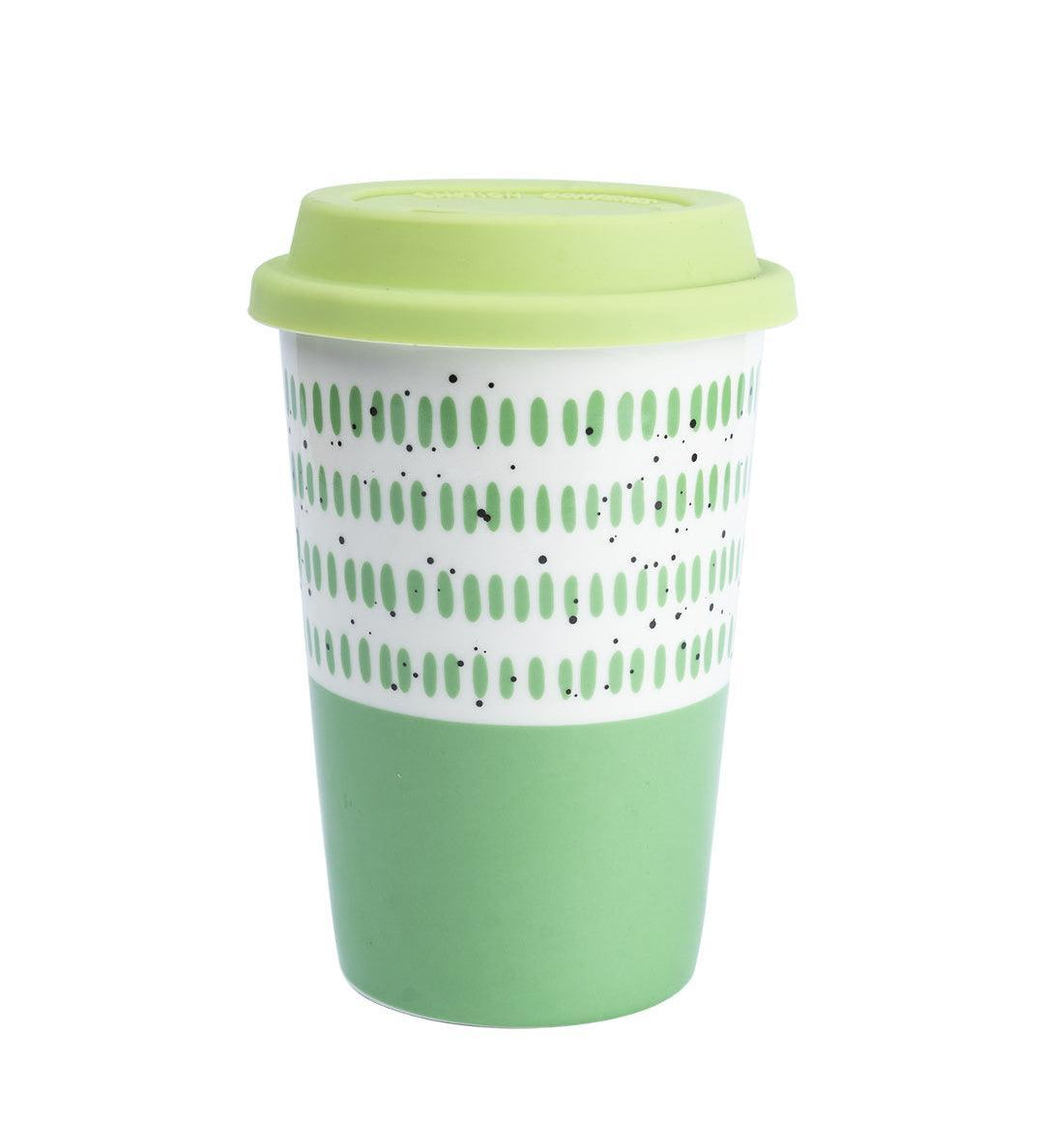 Ceramic Travel Coffee Mug with lid (400 mL) - MARKET 99