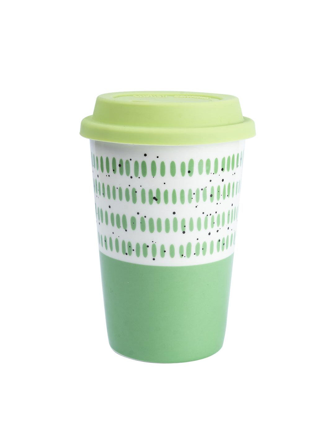 Ceramic Travel Coffee Mug with lid (400 mL) - MARKET 99
