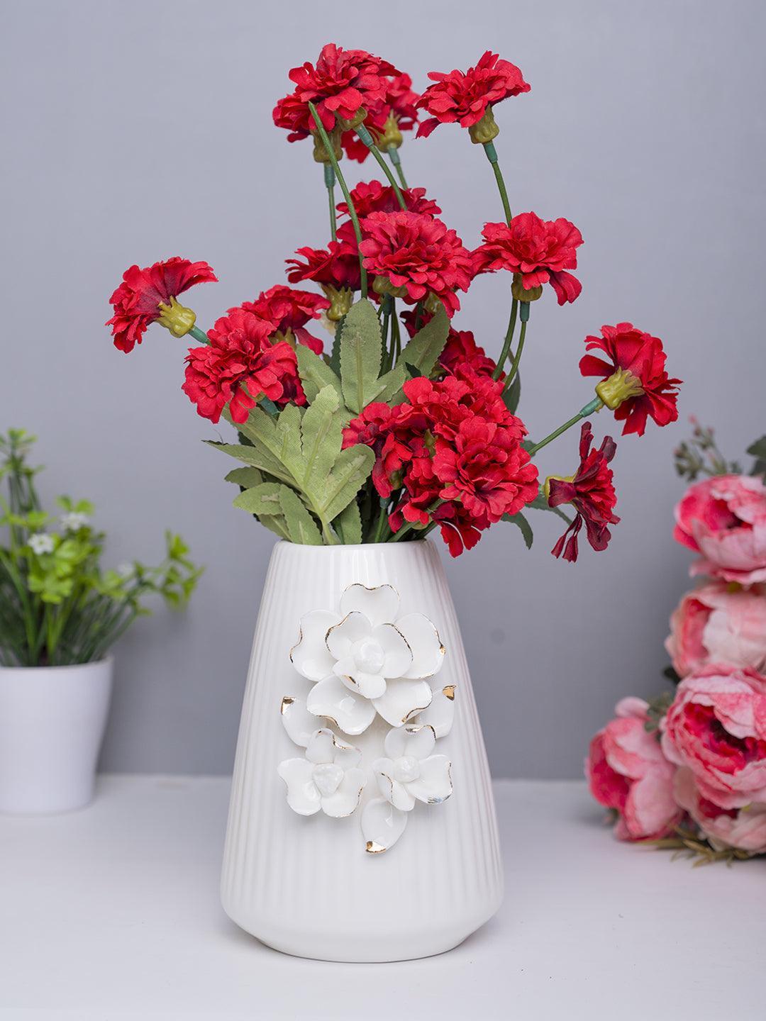 Ceramic White Vase for Home Decoration - MARKET 99