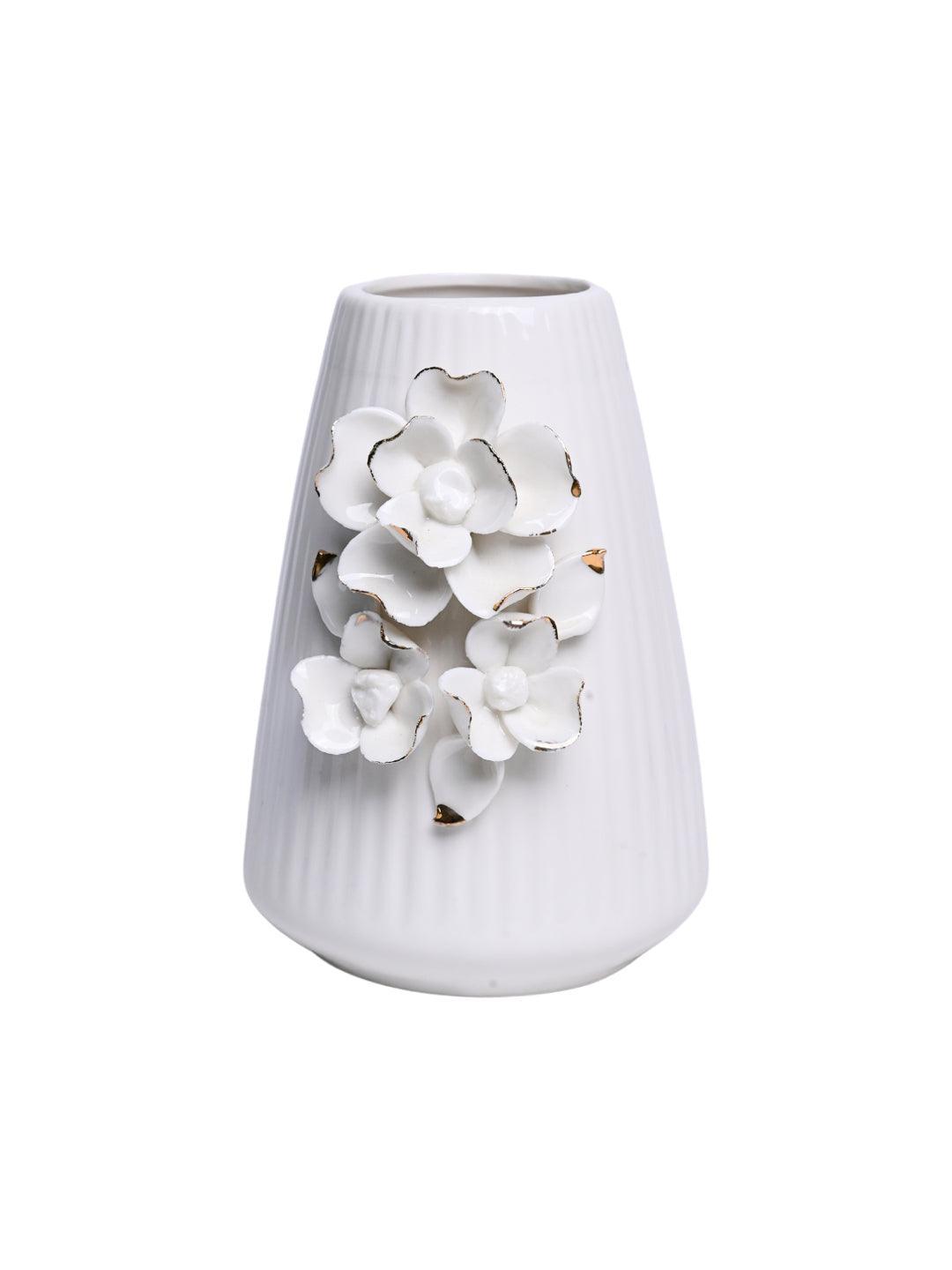 Ceramic White Vase for Home Decoration - MARKET 99