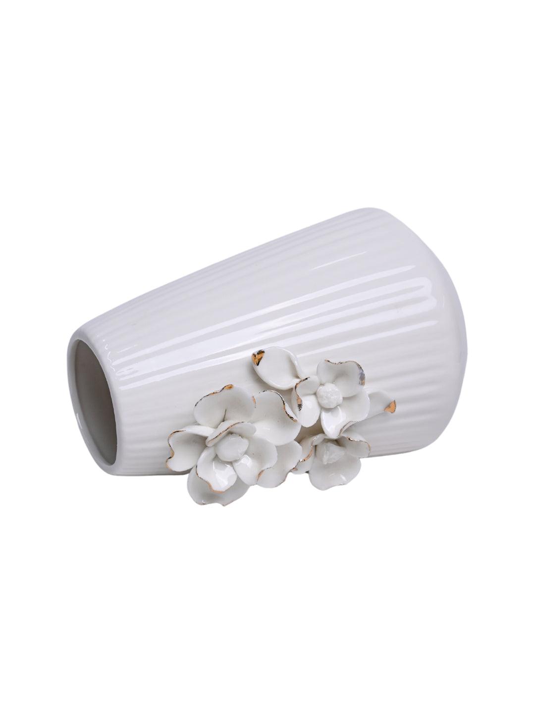 Ceramic White Vase for Home Decoration - MARKET 99