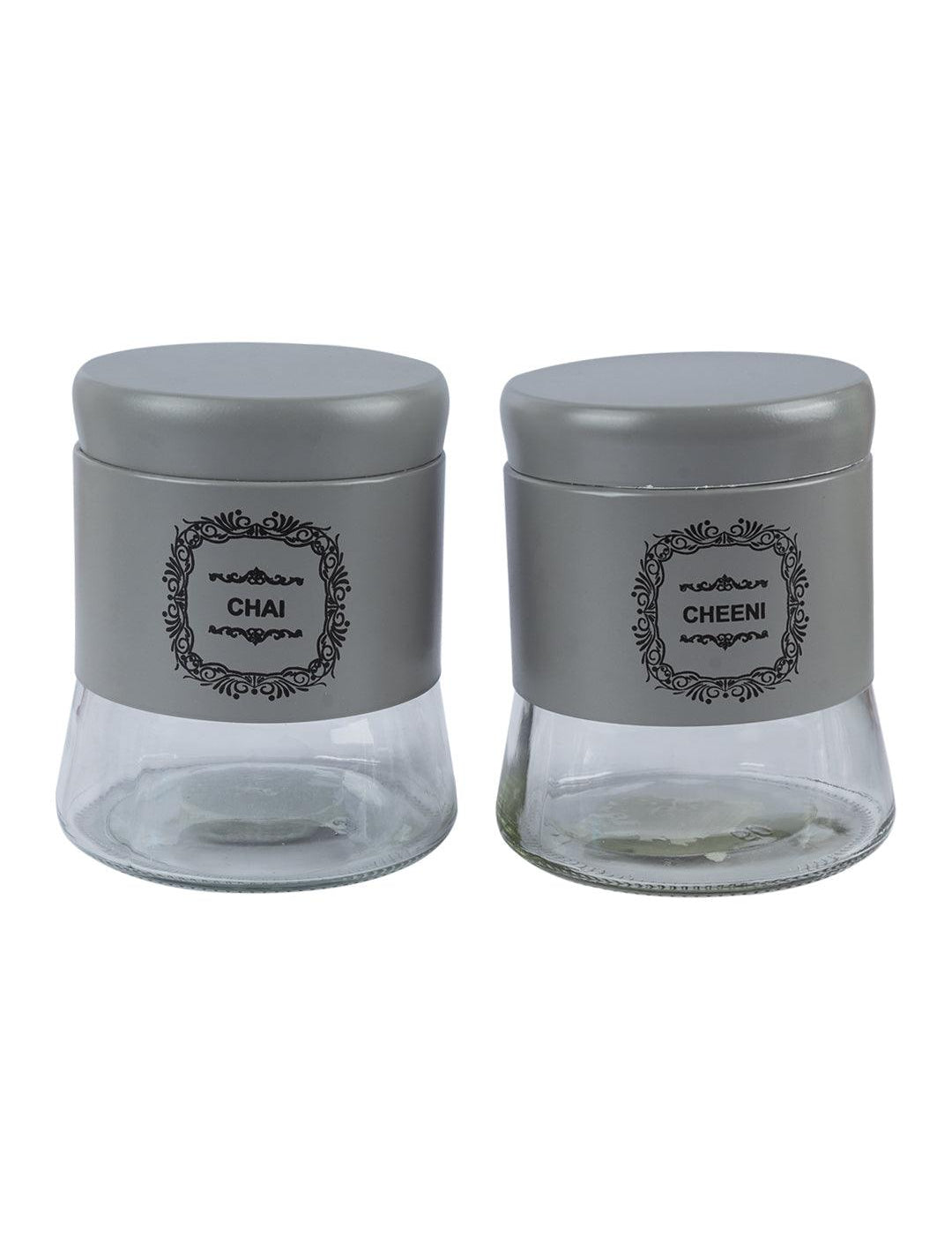 Chai & Cheeni Jar Set Of 2 (Each 800 Ml) - MARKET 99
