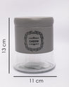 Cheeni Jar, Kitchen Storage, Airtight, Grey, Glass, 800 mL - MARKET 99