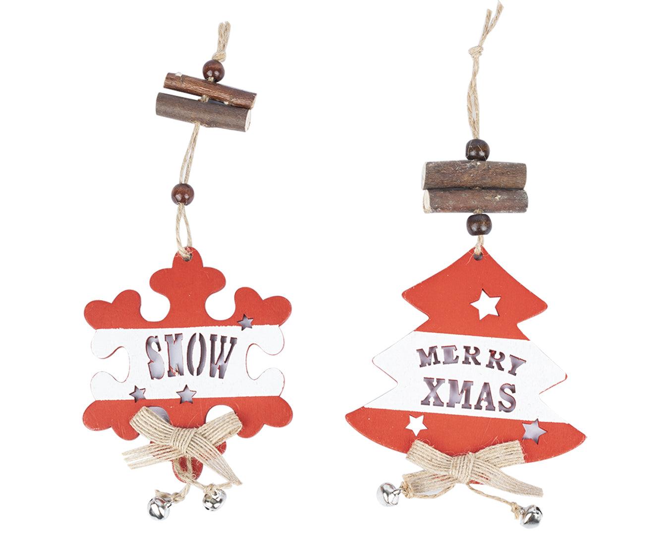 Christmas Decorations Set (Set of 2, Assorted Design) - MARKET 99