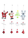 Christmas Hanging Ornaments With Bell Set Of 4 Pcs - Assorted Design - MARKET 99