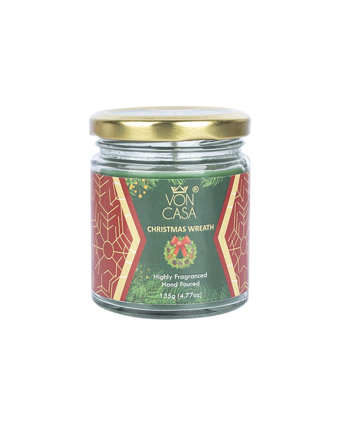 Christmas Rose Fragrance Candle Jar - MARKET 99