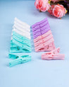 Cloth Clips, Multicolour, Plastic, Set of 16 - MARKET 99