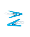 Cloth Hanger, Pegs, Blue, Plastic, Set of 18 - MARKET 99