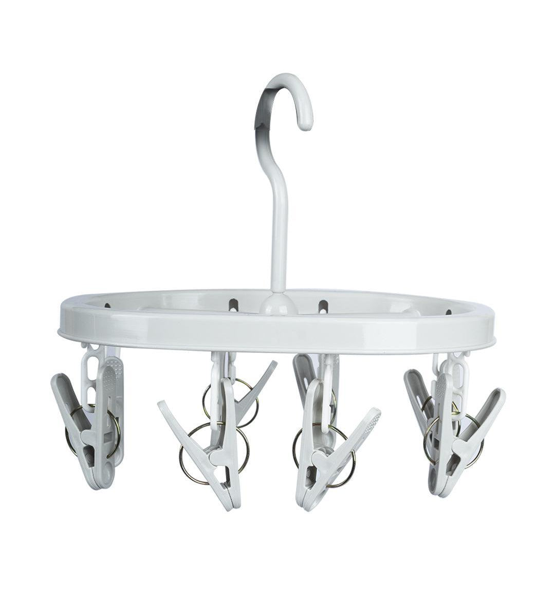 Cloth Hanger with 8 Pegs, Grey, Plastic - MARKET 99