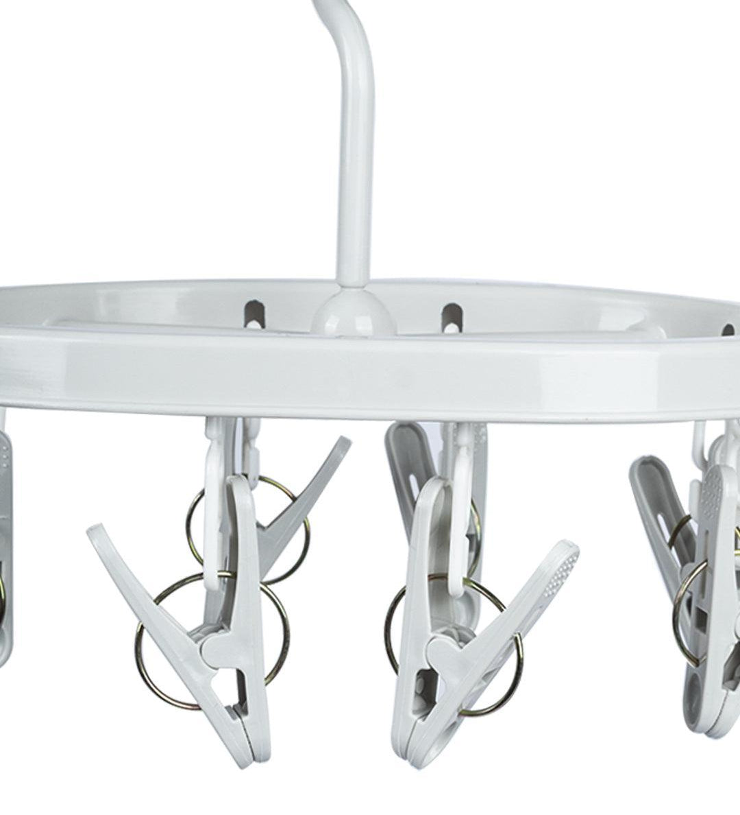 Cloth Hanger with 8 Pegs, Grey, Plastic - MARKET 99