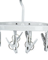 Cloth Hanger with 8 Pegs, Grey, Plastic - MARKET 99