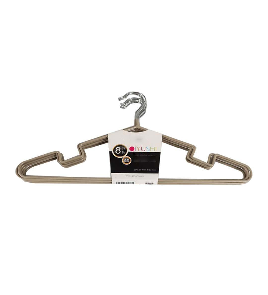 Cloth Hangers, Brown, Iron, Set of 8 - MARKET 99