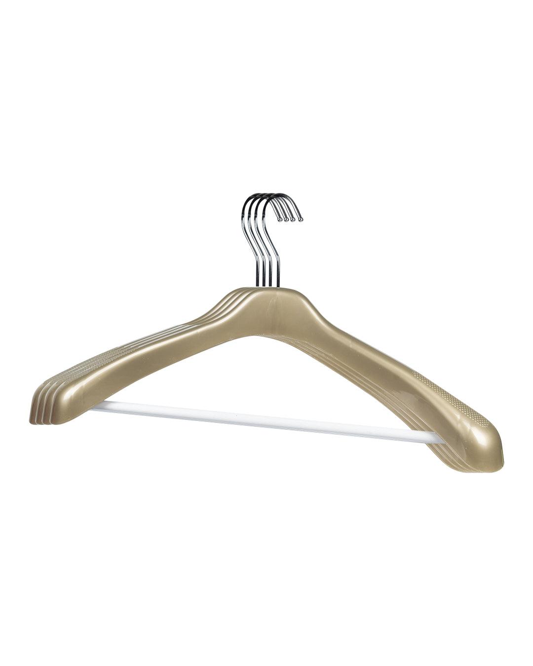 Cloth Hangers, Brown, Plastic - MARKET 99