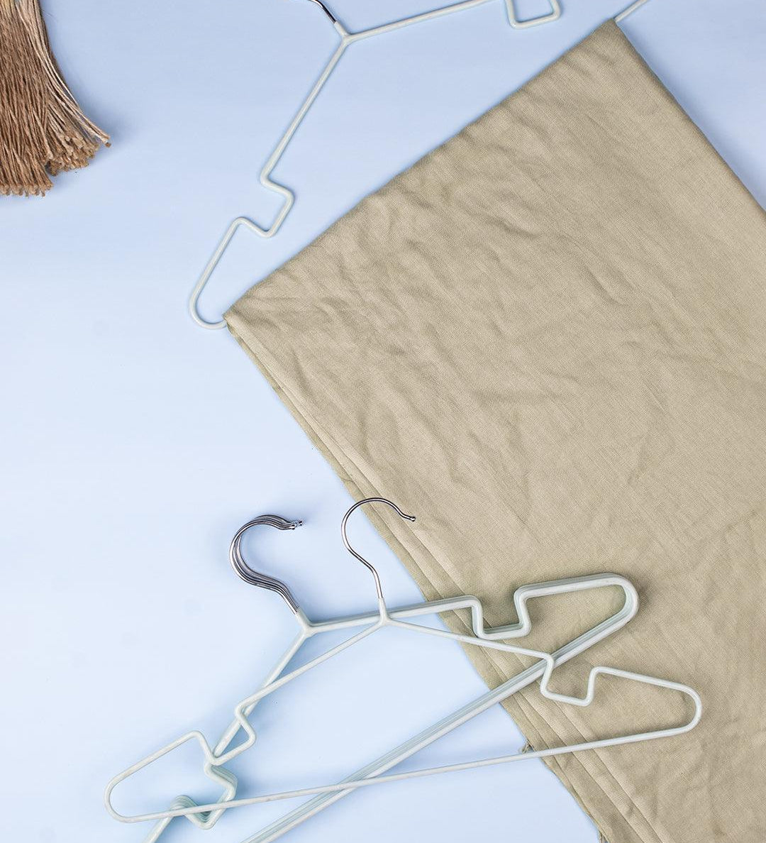 Cloth Hangers, Light Grey, Iron, Set of 6 - MARKET 99