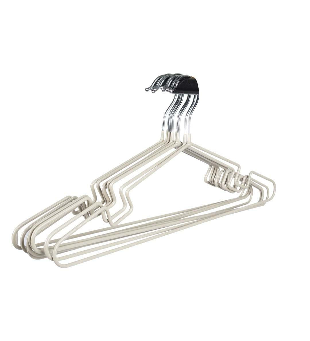 Cloth Hangers, Light Grey, Iron, Set of 6 - MARKET 99