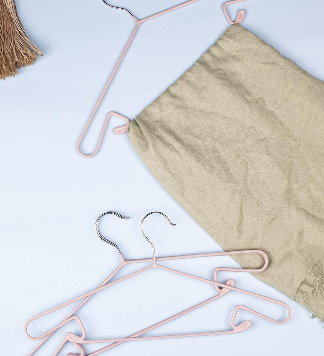 Cloth Hangers, Peach, Iron, Set of 5 - MARKET 99