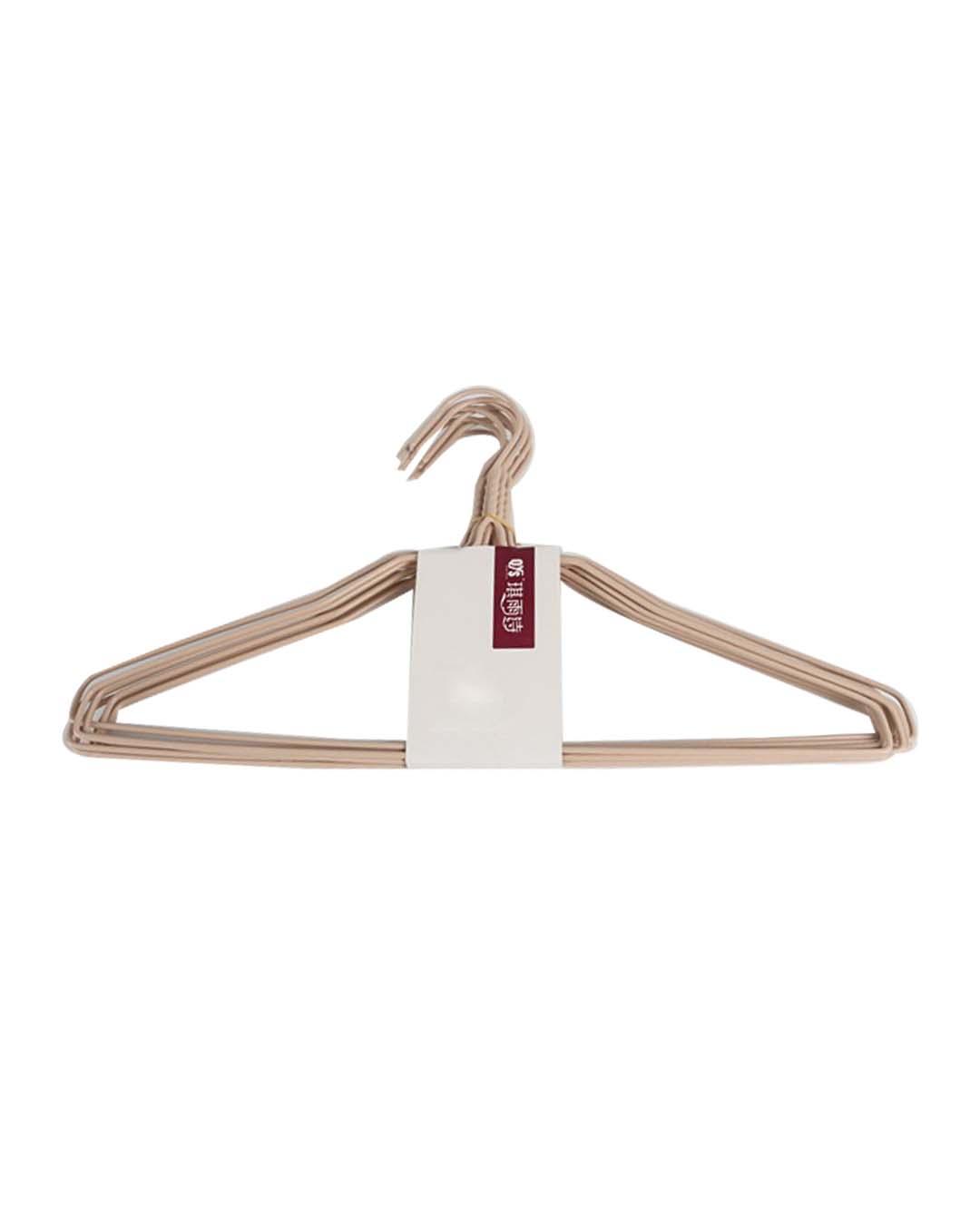 Cloth Hangers, Peach, Plastic, Set of 10 - MARKET 99