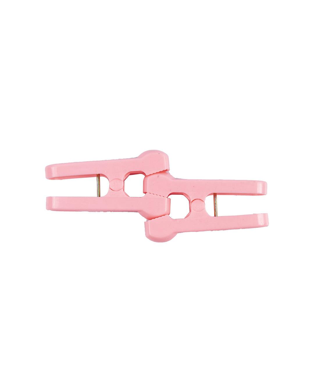 Clothes Clips Set, Pegs, Pink, Plastic, Set of 12 - MARKET 99