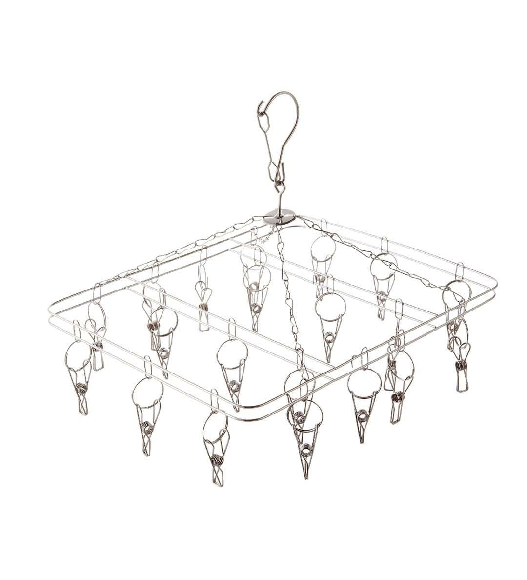 Clothes Drying Hanger, Silver, Iron - MARKET 99