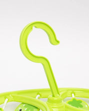 Clothes Hanger with 8 Pegs, Cloth Pegs, Green, Plastic - MARKET 99