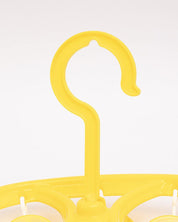 Clothes Hanger with 8 Pegs, Cloth Pegs, Yellow, Plastic - MARKET 99