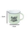 'Coffee break' Graphic Print Drinkware Glossy Ceramic Coffee Mug ( Celeste Blue, 400 mL) - MARKET 99