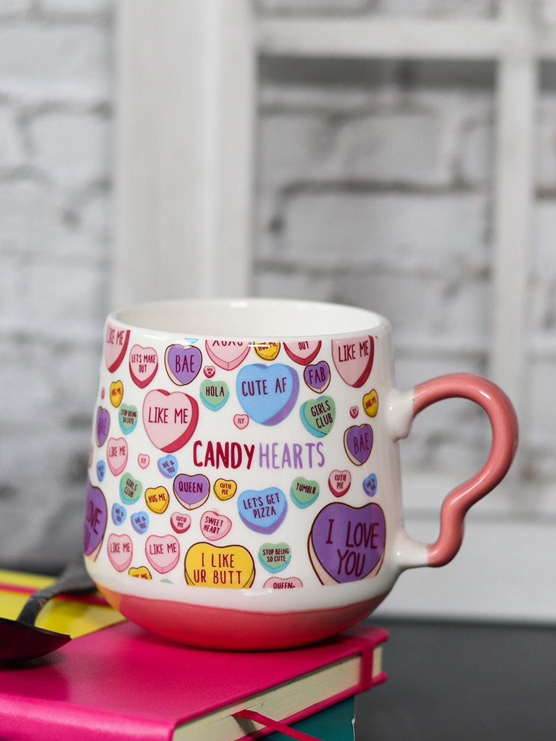 Coffee Cup - 400 Ml, Heart Shape Ballon Print - MARKET 99