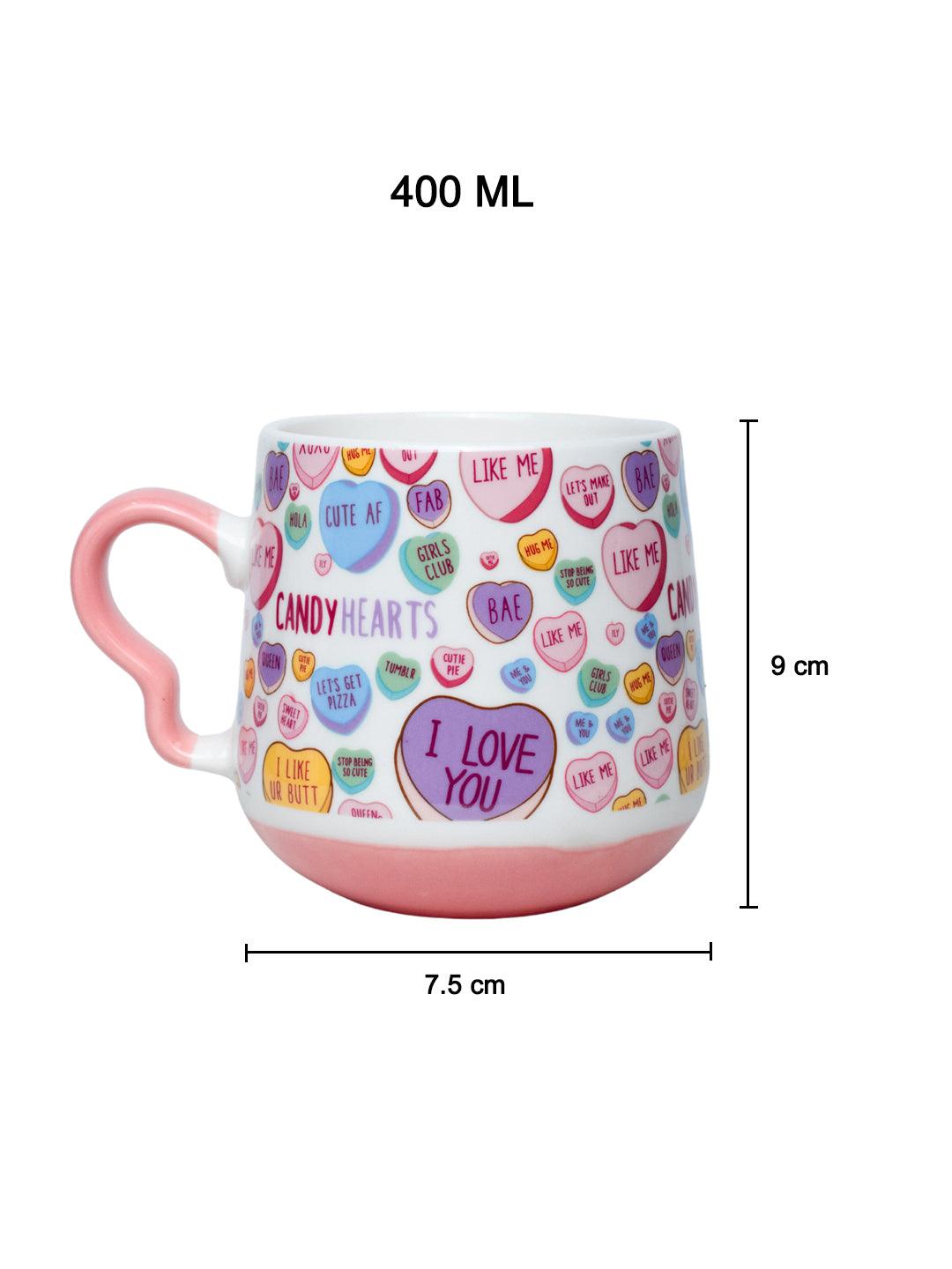 Coffee Cup - 400 Ml, Heart Shape Ballon Print - MARKET 99