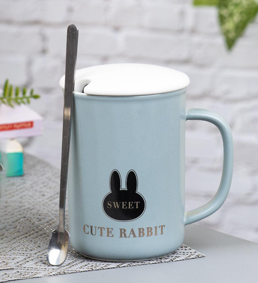 Coffee Mug (380mL, Cute Rabbit) - MARKET 99
