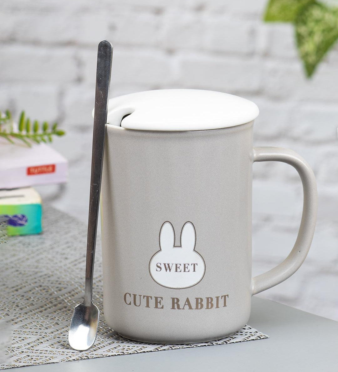 Coffee Mug (380mL, Cute Rabbit) - MARKET 99