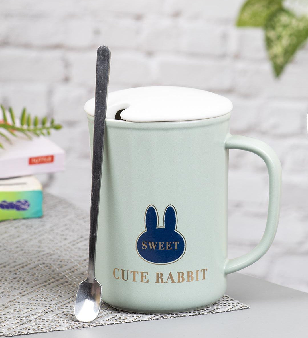 Coffee Mug (380mL, Cute Rabbit) - MARKET 99